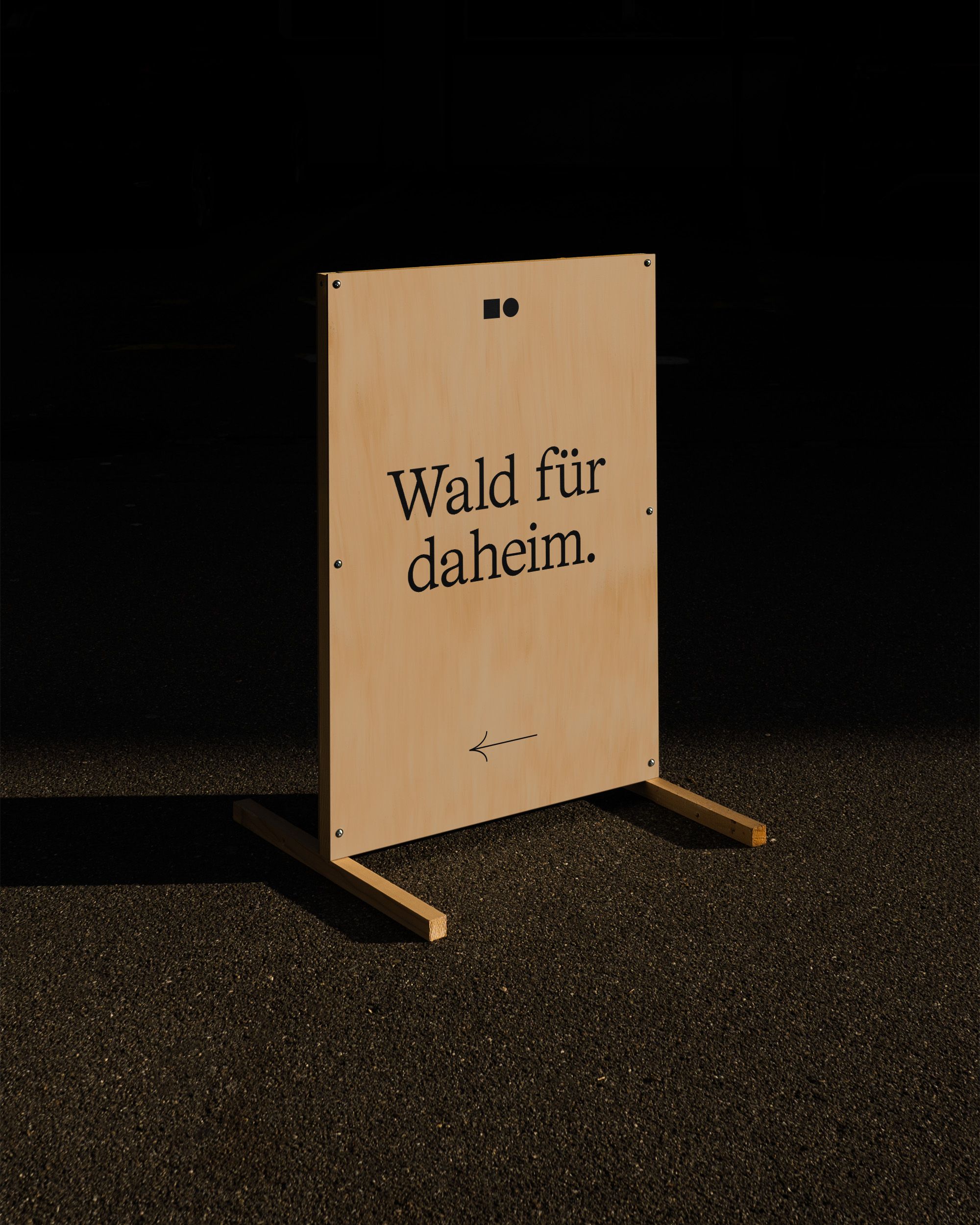 Mori wood signage